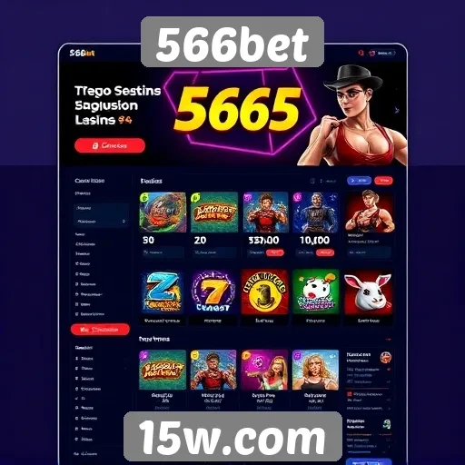 Interface e usabilidade do site 566bet